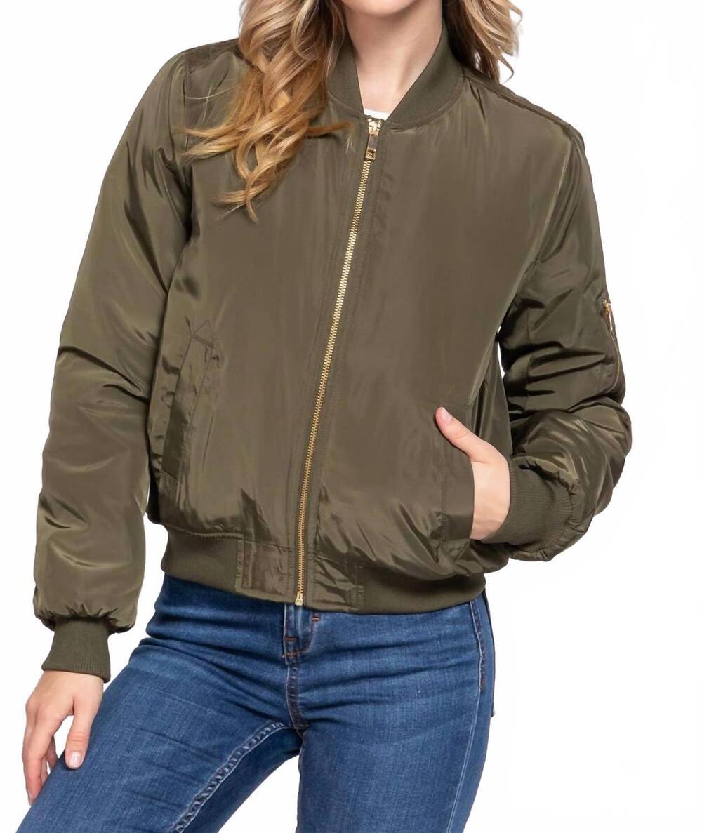 NEW ACTIVE USA bomber jacket in olive